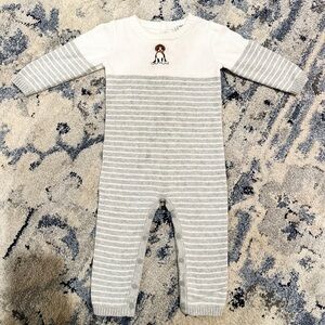 Janie and Jack Long Sleeve Romper! 12-18 Months